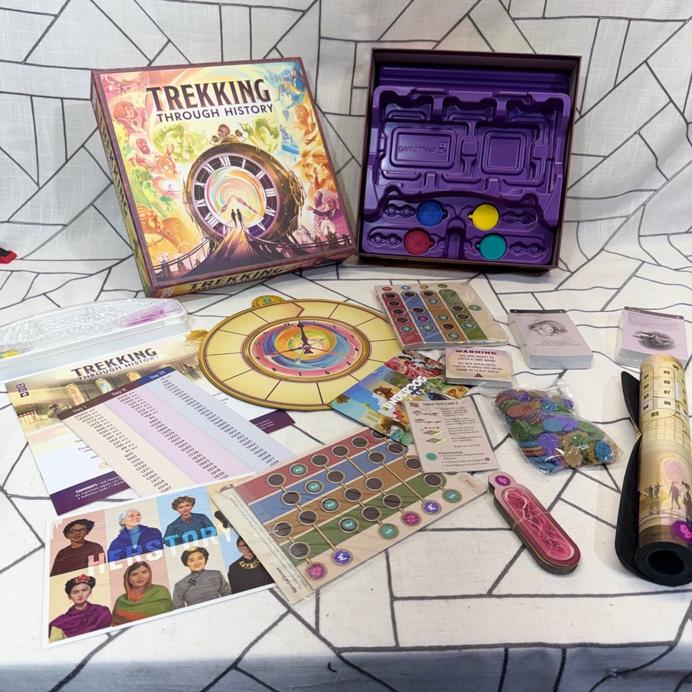 Underdog Games Trekking Through History Board Game New OpenBox Strategy Tabletop